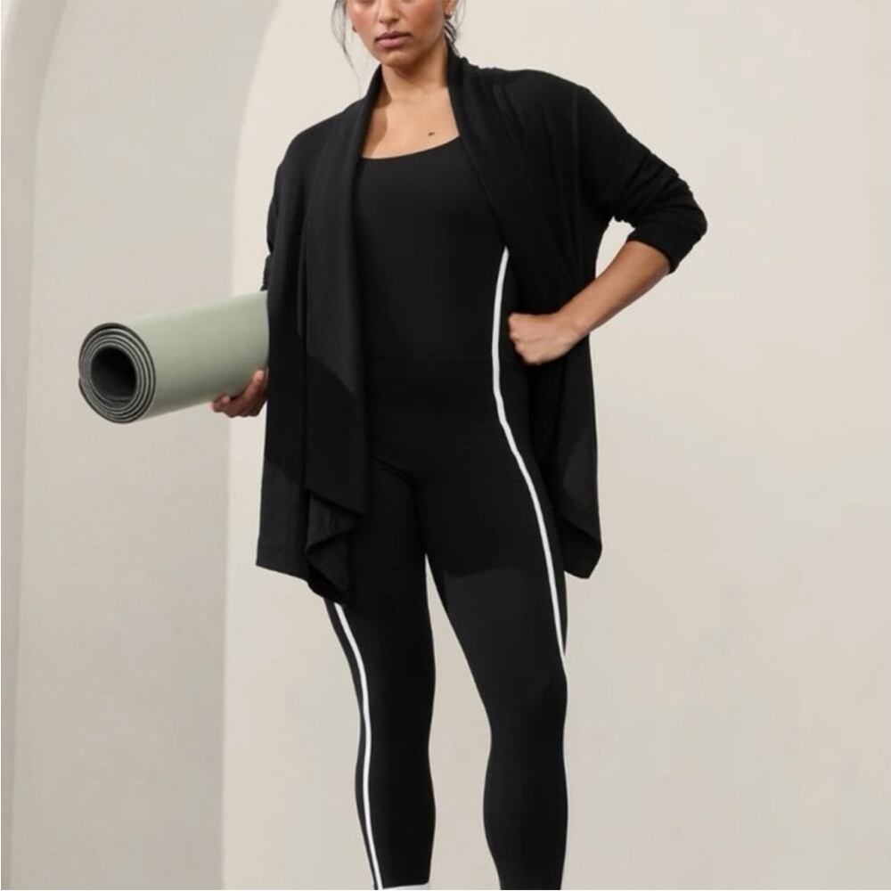 Athleta Pranayama Wrap Cardigan in Black